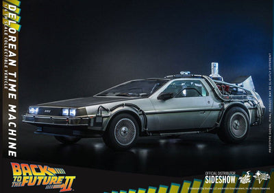 Back to the Future Movie Masterpiece Vehicle 1/6 DeLorean Time Machine 72cm - Scale Statue - Hot Toys - Hobby Figures UK