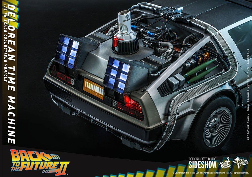 Back to the Future Movie Masterpiece Vehicle 1/6 DeLorean Time Machine 72cm - Scale Statue - Hot Toys - Hobby Figures UK