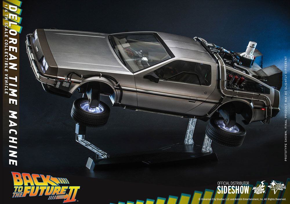 Back to the Future Movie Masterpiece Vehicle 1/6 DeLorean Time Machine 72cm - Scale Statue - Hot Toys - Hobby Figures UK