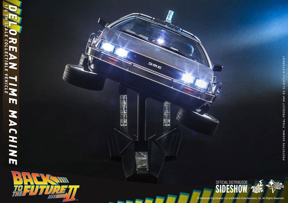 Back to the Future Movie Masterpiece Vehicle 1/6 DeLorean Time Machine 72cm - Scale Statue - Hot Toys - Hobby Figures UK