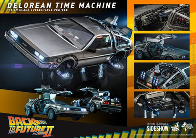 Back to the Future Movie Masterpiece Vehicle 1/6 DeLorean Time Machine 72cm - Scale Statue - Hot Toys - Hobby Figures UK