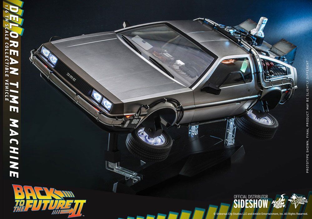 Back to the Future Movie Masterpiece Vehicle 1/6 DeLorean Time Machine 72cm - Scale Statue - Hot Toys - Hobby Figures UK