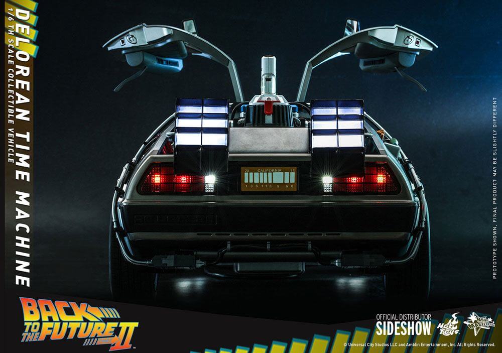 Back to the Future Movie Masterpiece Vehicle 1/6 DeLorean Time Machine 72cm - Scale Statue - Hot Toys - Hobby Figures UK