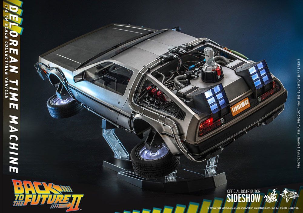 Back to the Future Movie Masterpiece Vehicle 1/6 DeLorean Time Machine 72cm - Scale Statue - Hot Toys - Hobby Figures UK