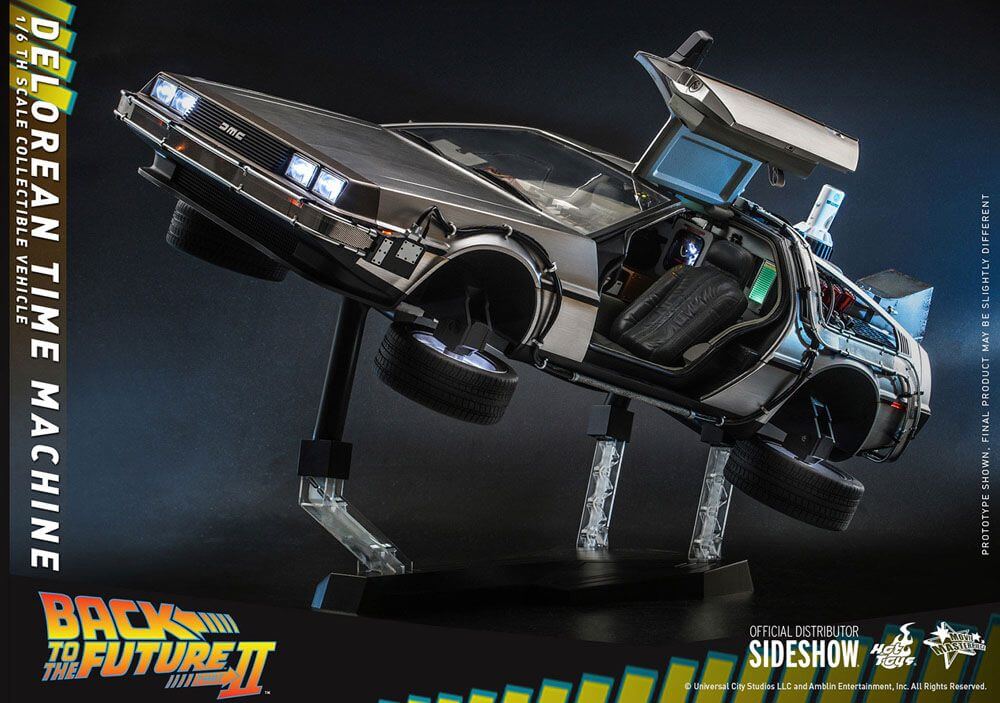 Back to the Future Movie Masterpiece Vehicle 1/6 DeLorean Time Machine 72cm - Scale Statue - Hot Toys - Hobby Figures UK