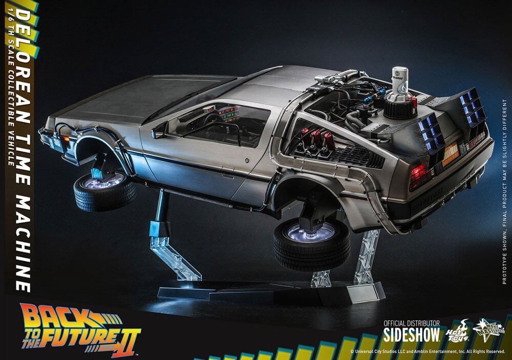 Back to the Future Movie Masterpiece Vehicle 1/6 DeLorean Time Machine 72cm - Scale Statue - Hot Toys - Hobby Figures UK