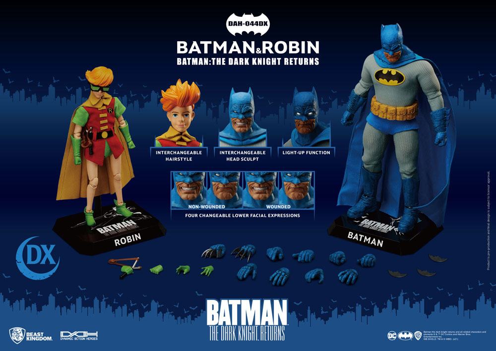 Batman The Dark Knight Returns Dynamic 8ction Heroes Action Figures 1/9 Batman & Robin 16 - 21cm - Action Figures - Beast Kingdom Toys - Hobby Figures UK