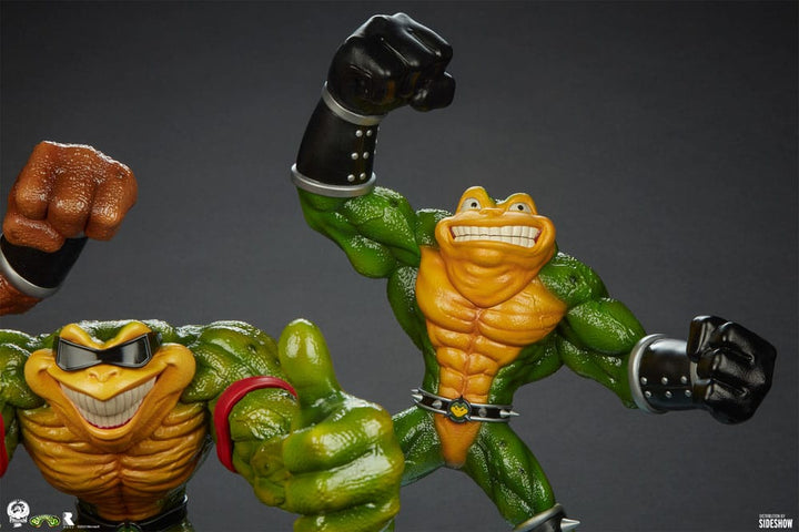 無料配達 Statue Battletoads Set Figures Hobby - 56cm Collection Brawler ゲームキャラクター