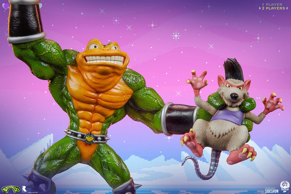 Battletoads Statue Zitz: Rare Cover Art 56cm - Hobby Figures