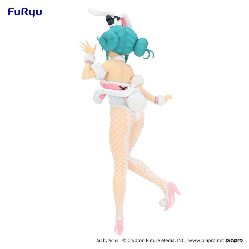 Hatsune Miku BiCute Bunnies PVC Statue Hatsune Miku White Rabbit Baby Pink Ver. 28cm - Scale Statue - Furyu - Hobby Figures UK