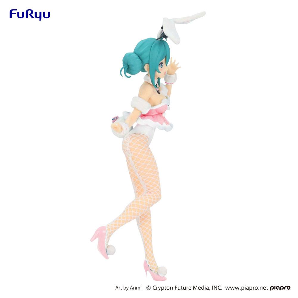 Hatsune Miku BiCute Bunnies PVC Statue Hatsune Miku White Rabbit Baby Pink Ver. 28cm - Scale Statue - Furyu - Hobby Figures UK