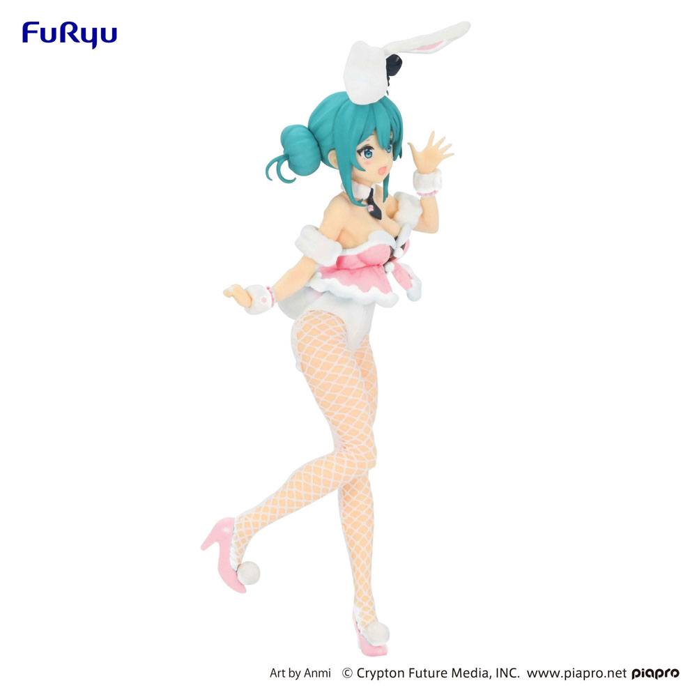Hatsune Miku BiCute Bunnies PVC Statue Hatsune Miku White Rabbit Baby Pink Ver. 28cm - Scale Statue - Furyu - Hobby Figures UK