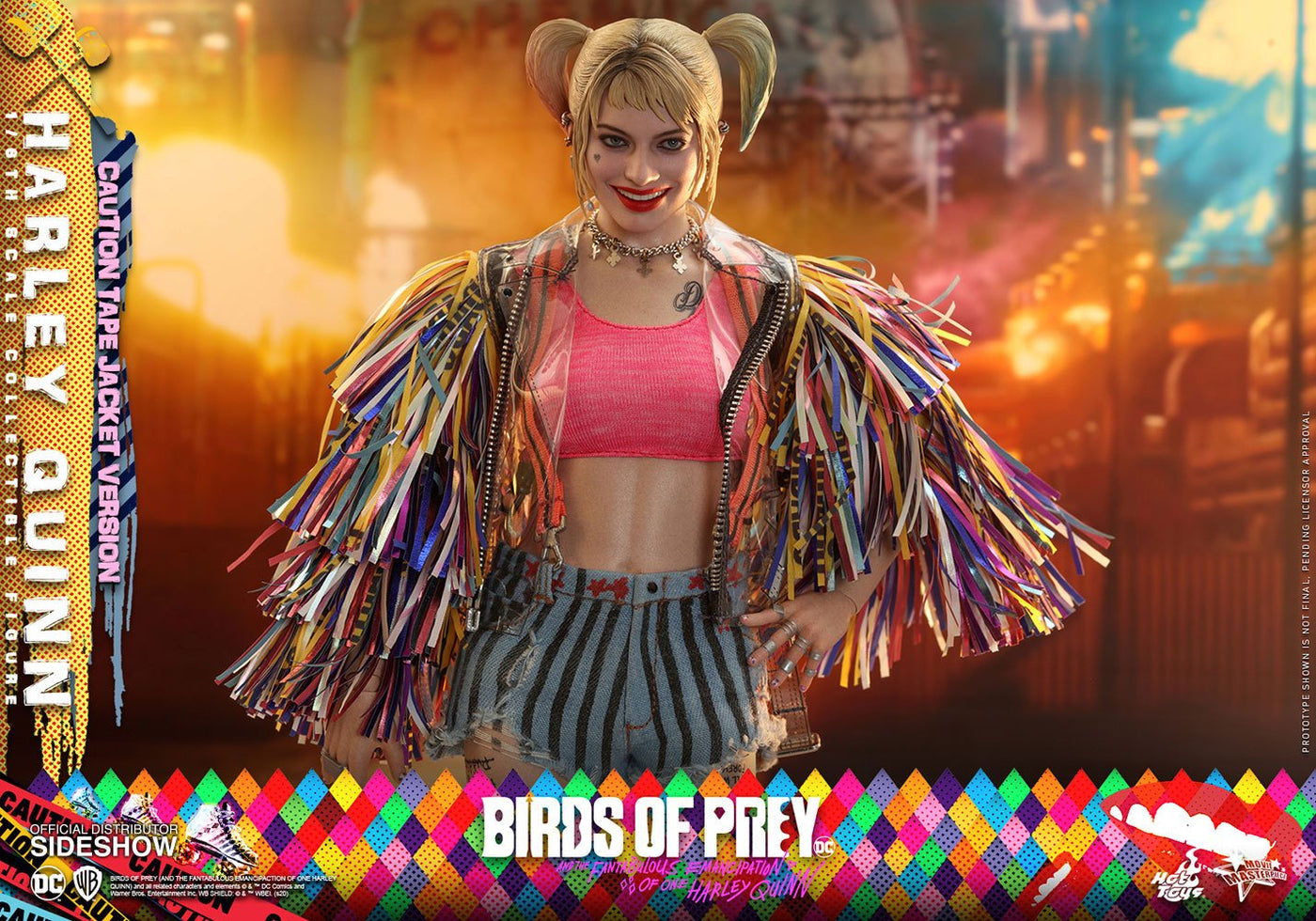 Birds of Prey Movie Masterpiece Action Figure 1/6 Harley Quinn (Caution Tape Jacket Version) 29cm - Action Figures - Hot Toys - Hobby Figures UK