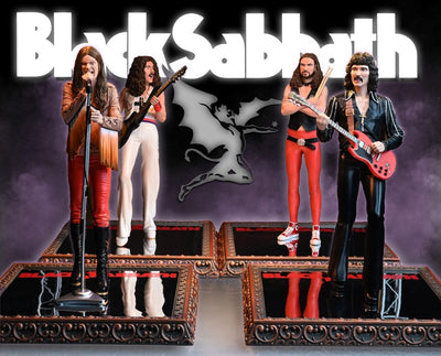 Black Sabbath Rock Iconz Statue 4-Pack Sabotage Era 23cm - Scale Statue - Knucklebonz - Hobby Figures UK