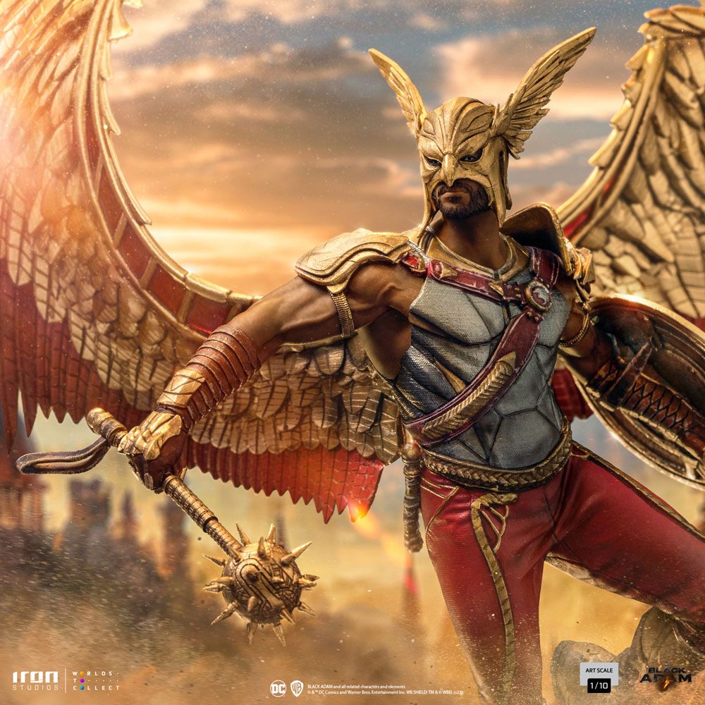 Black Adam Art Scale Statue 1/10 Hawkman 36cm - Scale Statue - Iron Studios - Hobby Figures UK