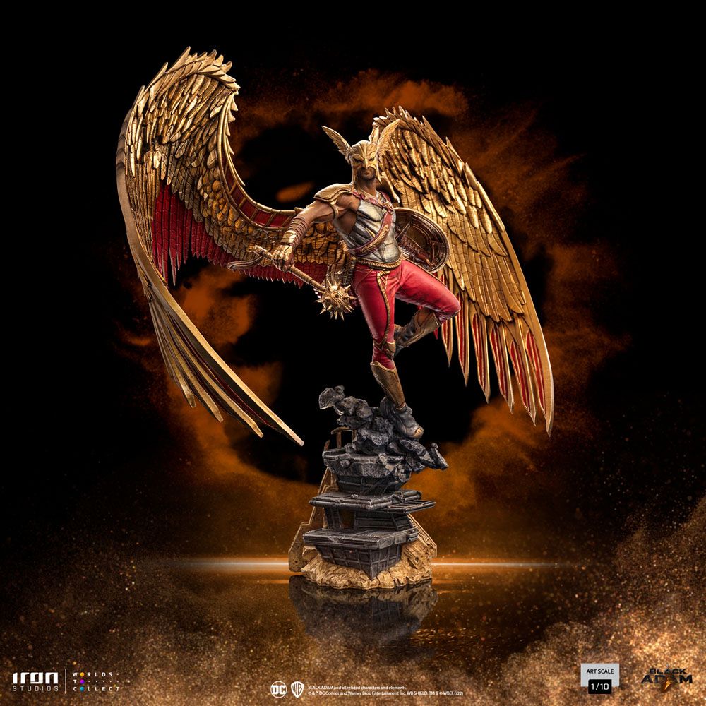 Black Adam Art Scale Statue 1/10 Hawkman 36cm - Scale Statue - Iron Studios - Hobby Figures UK