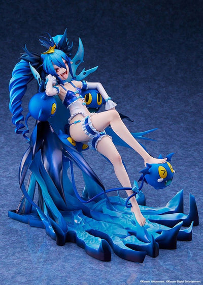 Bombergirl PVC Statue 1/7 Aqua Lewysia Aquablue Vampire Negligee Ver. 25cm - Scale Statue - Amakuni - Hobby Figures UK