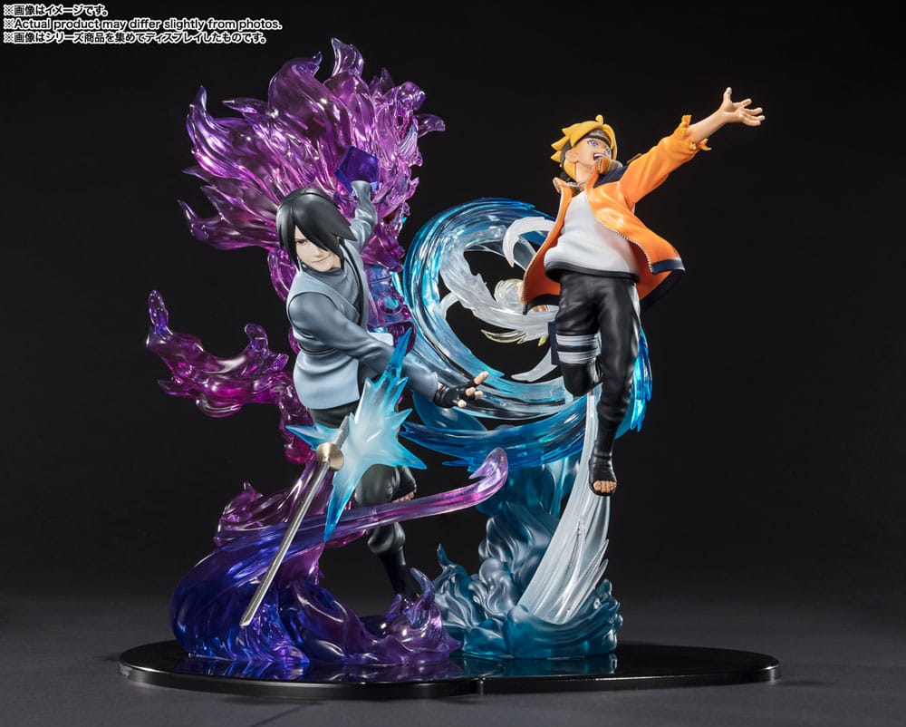 Boruto: Naruto Next Generation FiguartsZERO PVC Statue Sasuke Uchiha (Boruto) Kizuna Relation 24cm - Scale Statue - Bandai Tamashii Nations - Hobby Figures UK