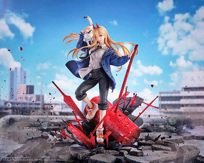 Chainsaw Man Statue 1/7 Power & Meowy 28cm - Scale Statue - Sega - Hobby Figures UK
