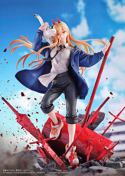 Chainsaw Man Statue 1/7 Power & Meowy 28cm - Scale Statue - Sega - Hobby Figures UK