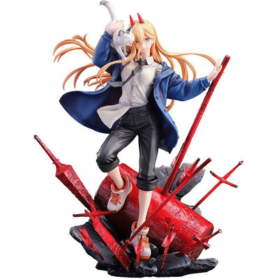 Chainsaw Man Statue 1/7 Power & Meowy 28cm - Scale Statue - Sega - Hobby Figures UK