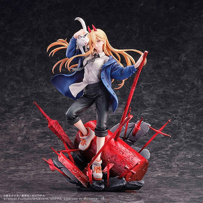 Chainsaw Man Statue 1/7 Power & Meowy 28cm - Scale Statue - Sega - Hobby Figures UK