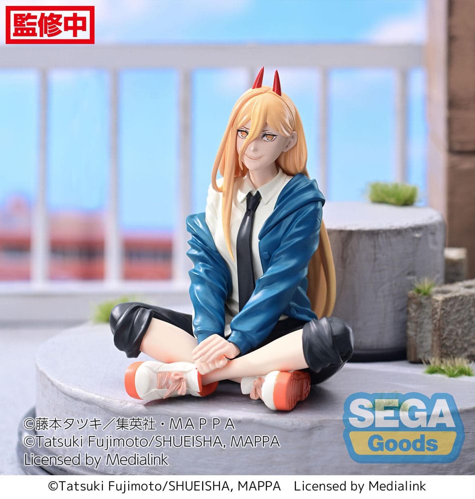 Chainsaw Man PM Perching PVC Statue Power 9cm - Scale Statue - Sega - Hobby Figures UK