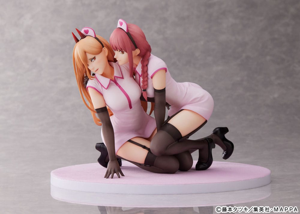 Chainsaw Man PVC Statue 1/7 Power & Makima Nurse Ver. 14cm - Scale Statue - Furyu - Hobby Figures UK