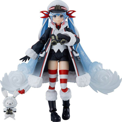 Character Vocal Series 01: Hatsune Miku Figma Action Figure Snow Miku: Grand Voyage Ver. 13cm - Action Figures - Max Factory - Hobby Figures UK