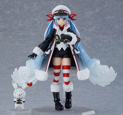 Character Vocal Series 01: Hatsune Miku Figma Action Figure Snow Miku: Grand Voyage Ver. 13cm - Action Figures - Max Factory - Hobby Figures UK