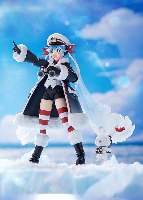 Character Vocal Series 01: Hatsune Miku Figma Action Figure Snow Miku: Grand Voyage Ver. 13cm - Action Figures - Max Factory - Hobby Figures UK