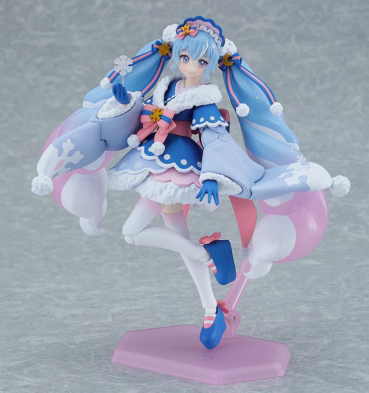 Character Vocal Series 01: Hatsune Miku Figma Action Figure Snow Miku: Serene Winter Ver. 13cm - Action Figures - Max Factory - Hobby Figures UK