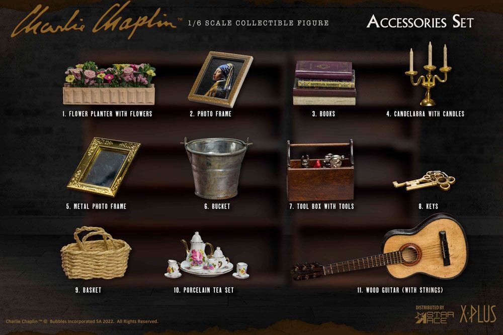 Charlie Chaplin My Favourite Movie Accessories Set 1/6 Set G - Action Figures - Star Ace - Hobby Figures UK