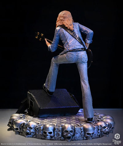 Cliff Burton Rock Iconz Statue Cliff 'Em All 22cm - Scale Statue - Knucklebonz - Hobby Figures UK
