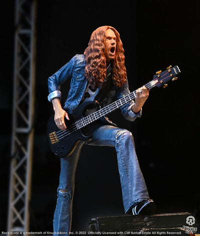 Cliff Burton Rock Iconz Statue Cliff 'Em All 22cm - Scale Statue - Knucklebonz - Hobby Figures UK