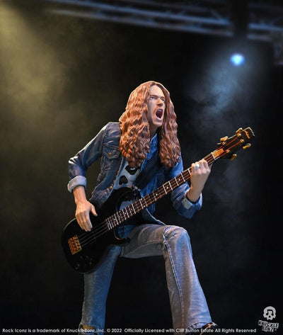 Cliff Burton Rock Iconz Statue Cliff 'Em All 22cm - Scale Statue - Knucklebonz - Hobby Figures UK