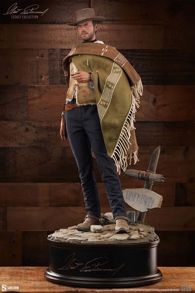 Clint Eastwood Legacy Collection Premium Format Statue The Man With No Name (The Good, the Bad and the Ugly) 61cm - Scale Statue - Sideshow Collectibles - Hobby Figures UK
