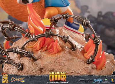 Conker: Conker's Bad Fur Day Statue Soldier Conker 33cm - Scale Statue - First 4 Figures - Hobby Figures UK