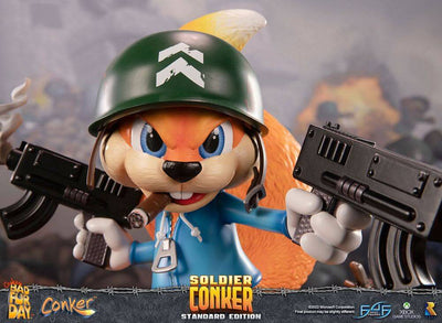 Conker: Conker's Bad Fur Day Statue Soldier Conker 33cm - Scale Statue - First 4 Figures - Hobby Figures UK
