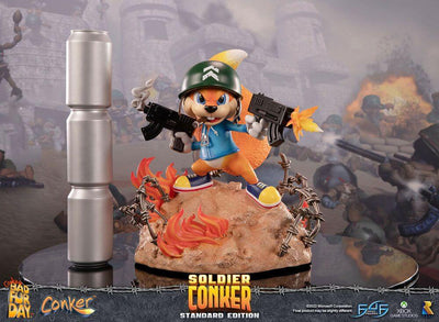 Conker: Conker's Bad Fur Day Statue Soldier Conker 33cm - Scale Statue - First 4 Figures - Hobby Figures UK