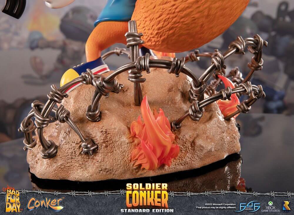 Conker: Conker's Bad Fur Day Statue Soldier Conker 33cm - Scale Statue - First 4 Figures - Hobby Figures UK