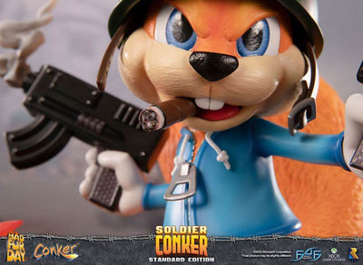 Conker: Conker's Bad Fur Day Statue Soldier Conker 33cm - Scale Statue - First 4 Figures - Hobby Figures UK