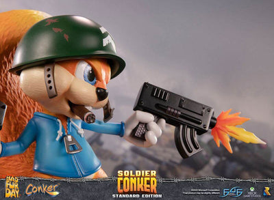 Conker: Conker's Bad Fur Day Statue Soldier Conker 33cm - Scale Statue - First 4 Figures - Hobby Figures UK