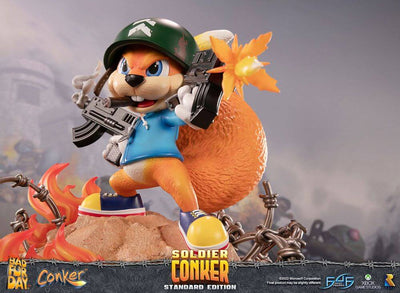 Conker: Conker's Bad Fur Day Statue Soldier Conker 33cm - Scale Statue - First 4 Figures - Hobby Figures UK