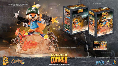 Conker: Conker's Bad Fur Day Statue Soldier Conker 33cm - Scale Statue - First 4 Figures - Hobby Figures UK
