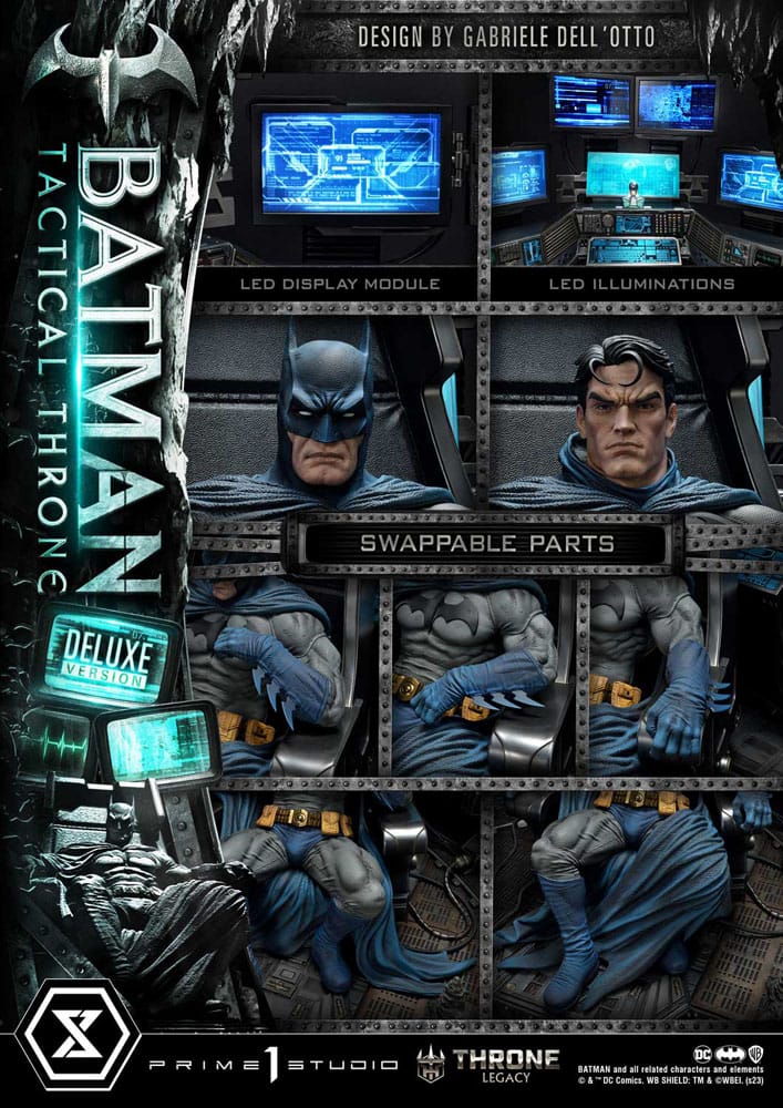 DC Comics Throne Legacy Collection Statue 1/3 Batman Tactical Throne Deluxe Version 57cm - Scale Statue - Prime 1 Studio - Hobby Figures UK