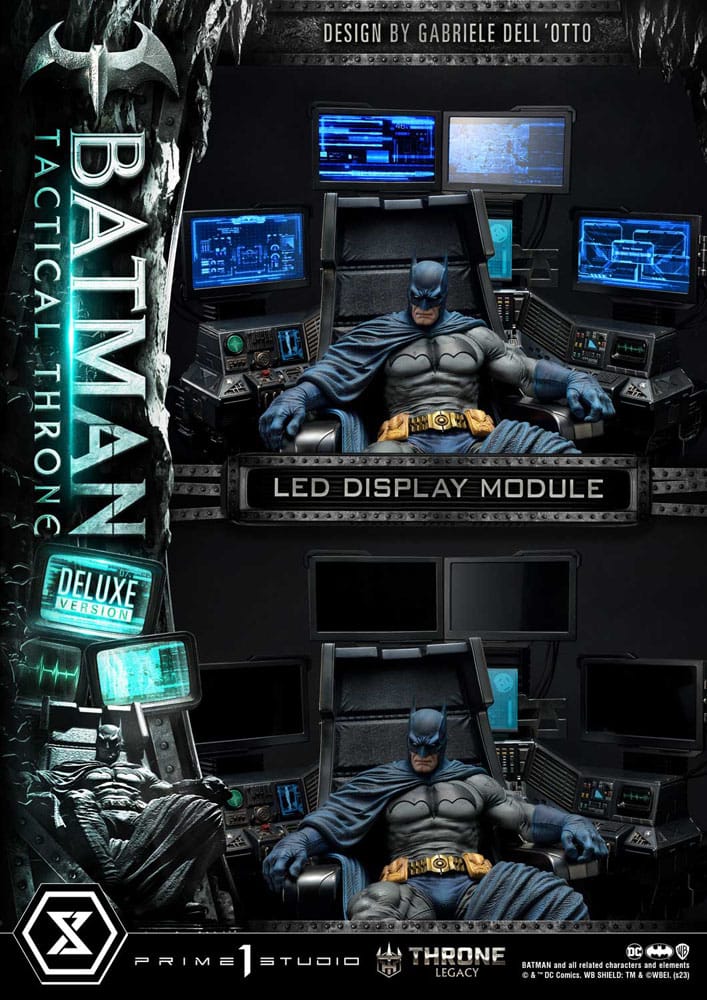 DC Comics Throne Legacy Collection Statue 1/3 Batman Tactical Throne Deluxe Version 57cm - Scale Statue - Prime 1 Studio - Hobby Figures UK