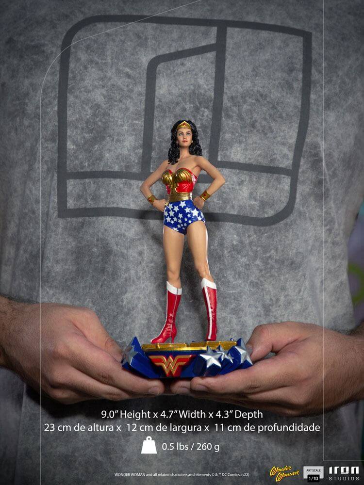 DC Comics Deluxe Art Scale Statue 1/10 Wonder Woman Lynda Carter 23cm - Scale Statue - Iron Studios - Hobby Figures UK
