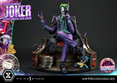DC Comics Statue 1/3 The Joker Deluxe Bonus Version Concept Design by Jorge Jimenez 53cm - Scale Statue - Prime 1 Studio - Hobby Figures UK