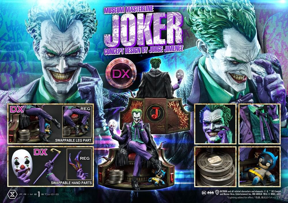 DC Comics Statue 1/3 The Joker Deluxe Bonus Version Concept Design by Jorge Jimenez 53cm - Scale Statue - Prime 1 Studio - Hobby Figures UK